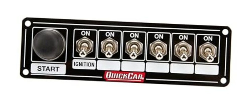 50-865 Ignition Panel Blk. w/Start But. 5 ACC