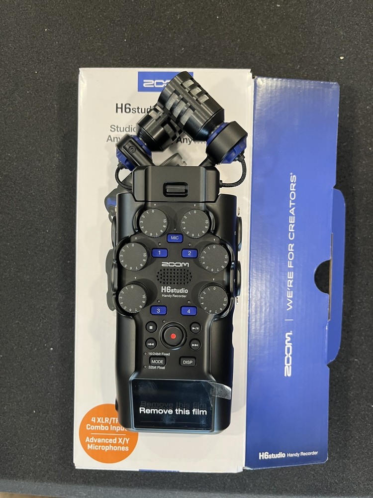 Zoom H6studio 8-Track 32-Bit Float Handy Recorder