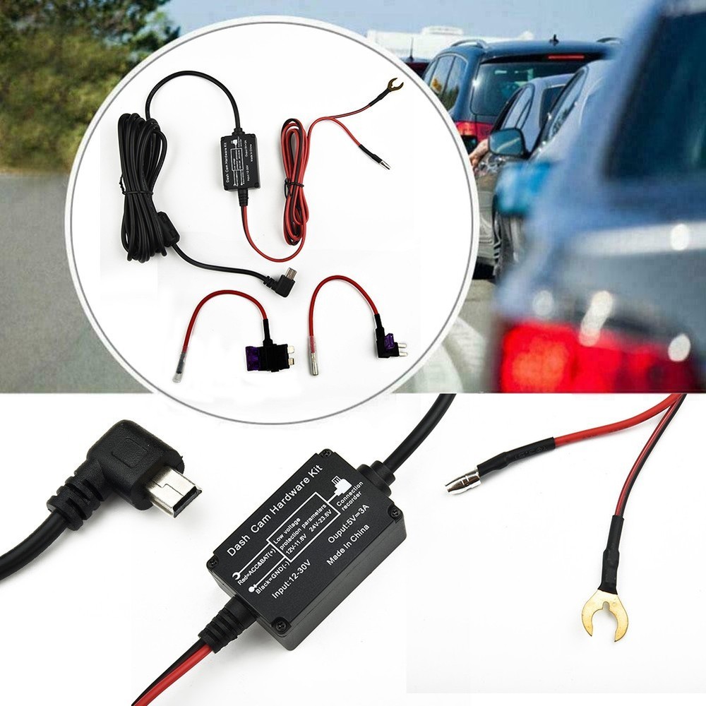 Power Cable Series For DVR-Recorder New Next Base Hardwire Fuse-Dash Cam Camera