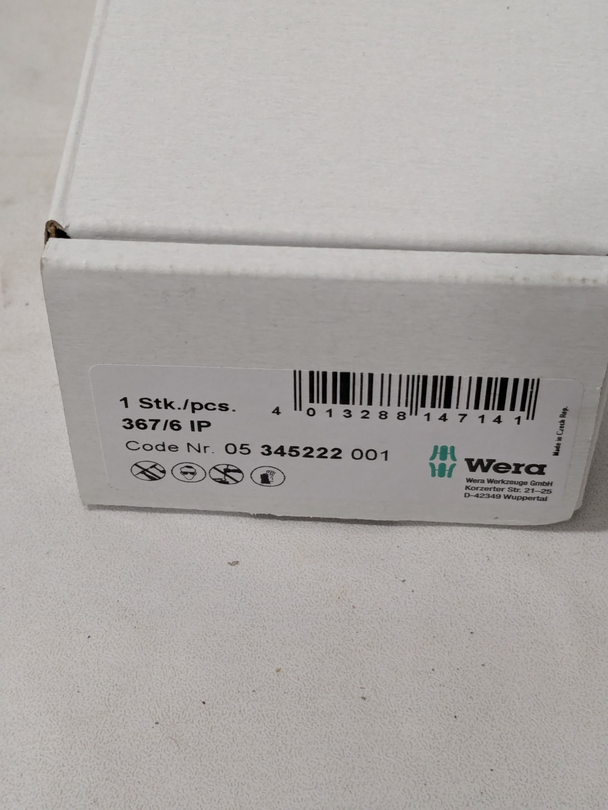 Wera 6 Piece IP6 to IP15 Ergonomic Handle Torx Driver Set 05345222001