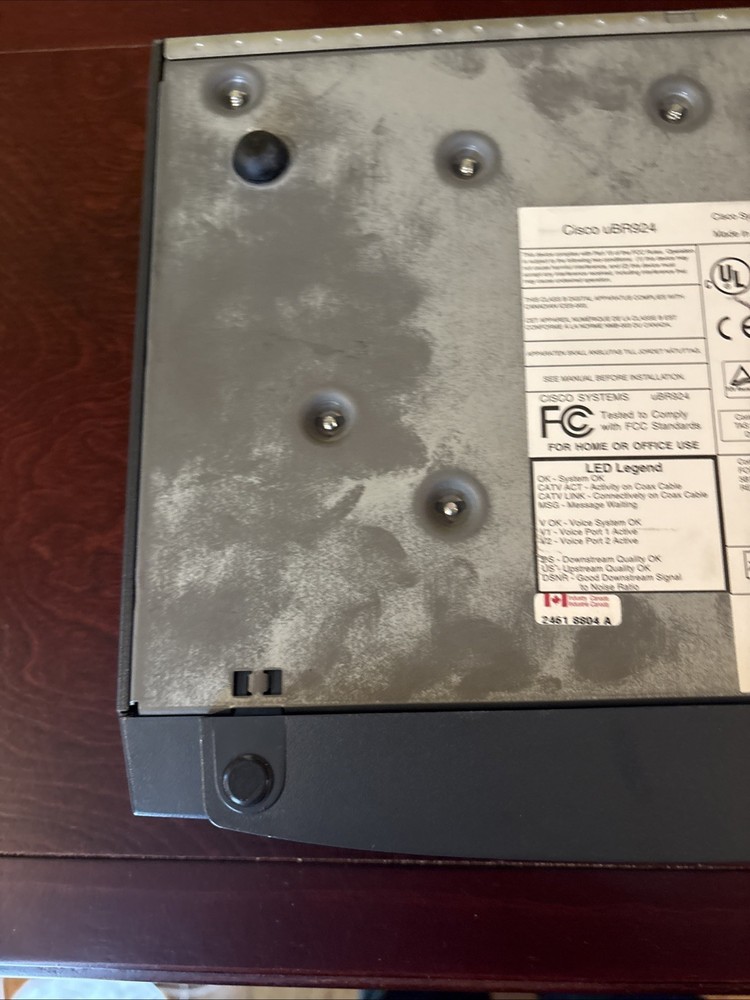 Cisco uBR924 Cable Modem Router – No Cables – Untested