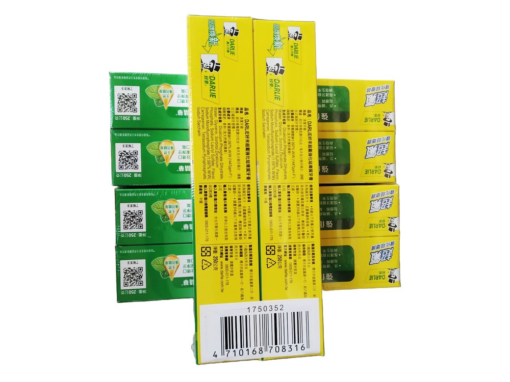 Darlie Double Action Toothpaste Two Mint Powers 250 Gram Pack of 6