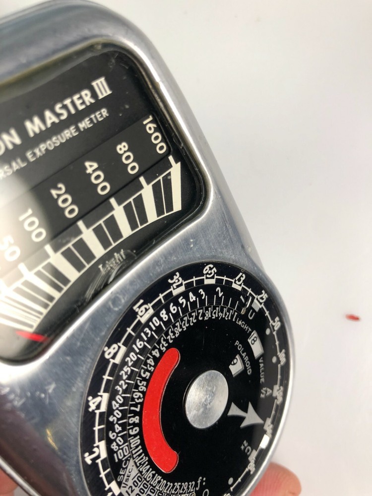 Weston Model 737 Master III Universal Exposure Light Meter With Leather Case