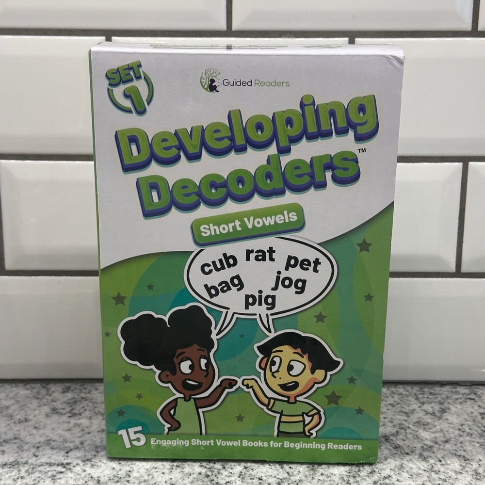 Guided Readers Developing Decoders Short Vowels Set 1 15 Books Beginner Readers