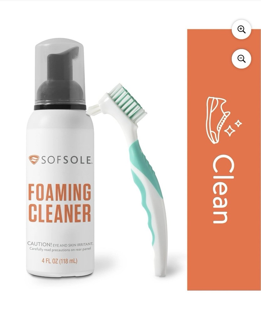 SOF Sole Foaming Shoes Cleaner Kit 4oz Includes Brush Cleaner