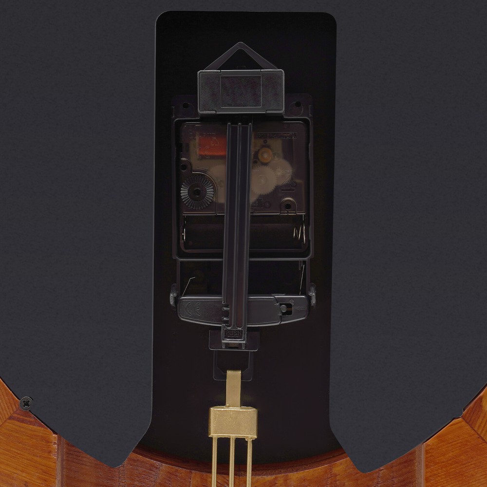 Retro Wall Clock with Pendulum Silent Wall Clock Battery Operated Wall Clock