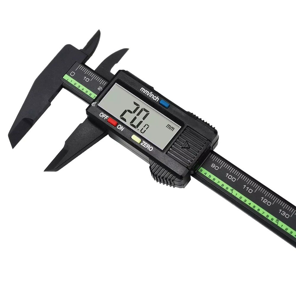 Electronic Digital Caliper Large LCD Screen 0-6"/150mm Strong Engineered Plastic