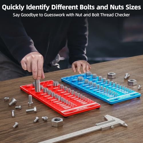 62 Nut and Bolt Thread Checker Standard and Metric,Bolt Size 62 Thread Checker