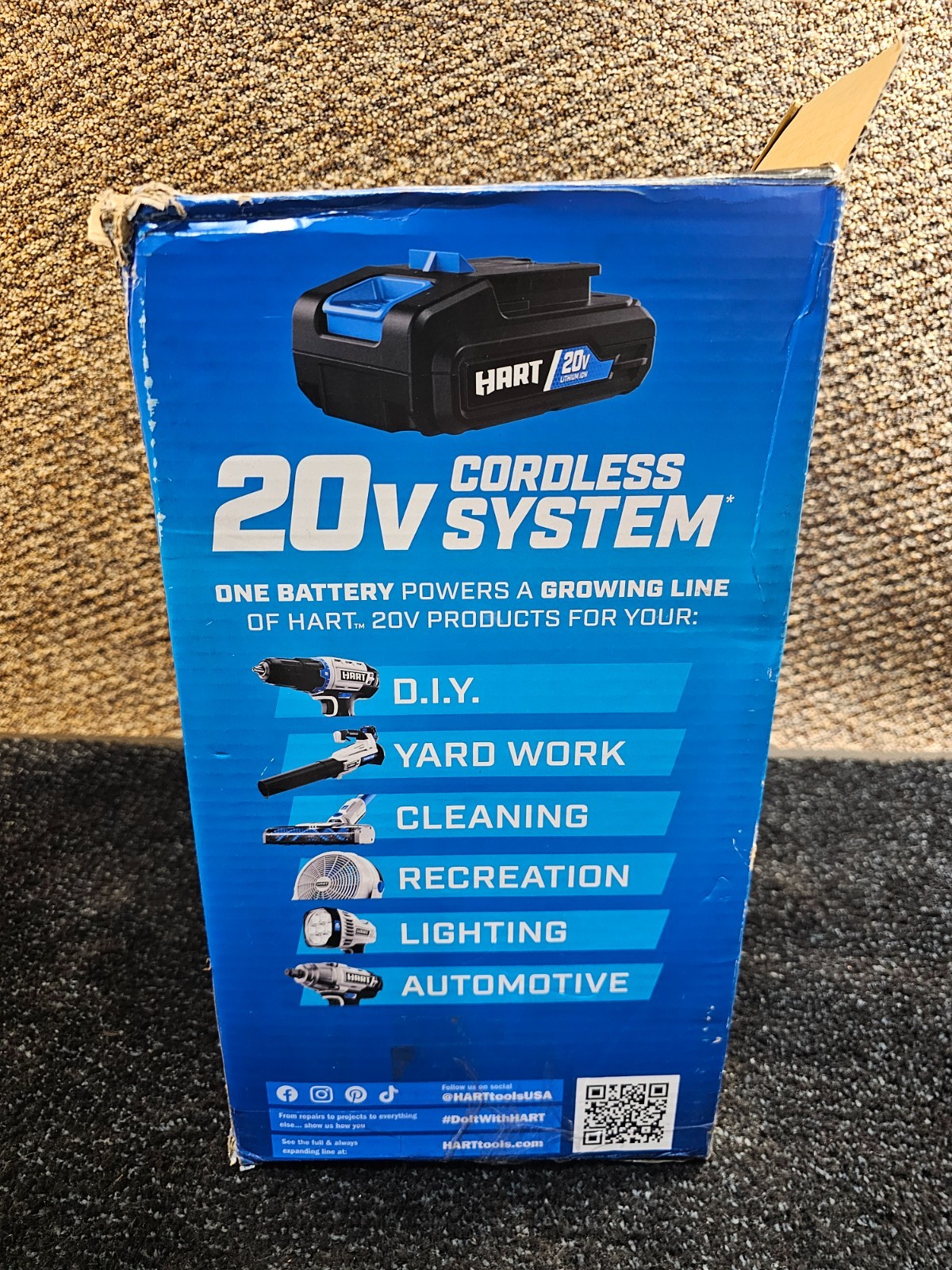 HART HGAUG011VNM Brushless 6" Earth Auger 20V System For Post Hole Digging