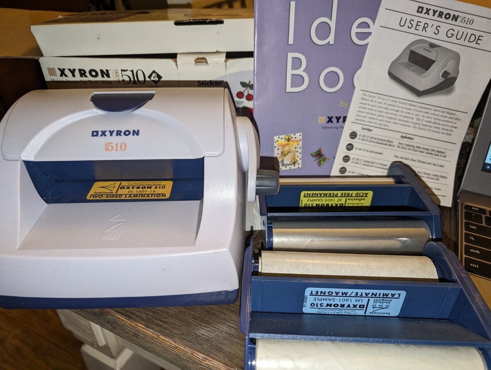 Xyron Model 510 Creative Sticker Tool Multi-Use Laminating Machine Refills Inc.