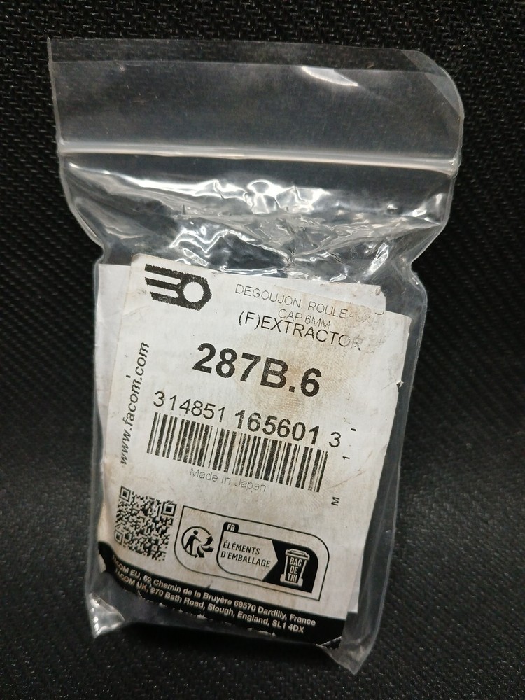 FACOM FA-287B.6 Stud Extractor, Cam/Roller, 6MM, 1/2" Drive/Hex