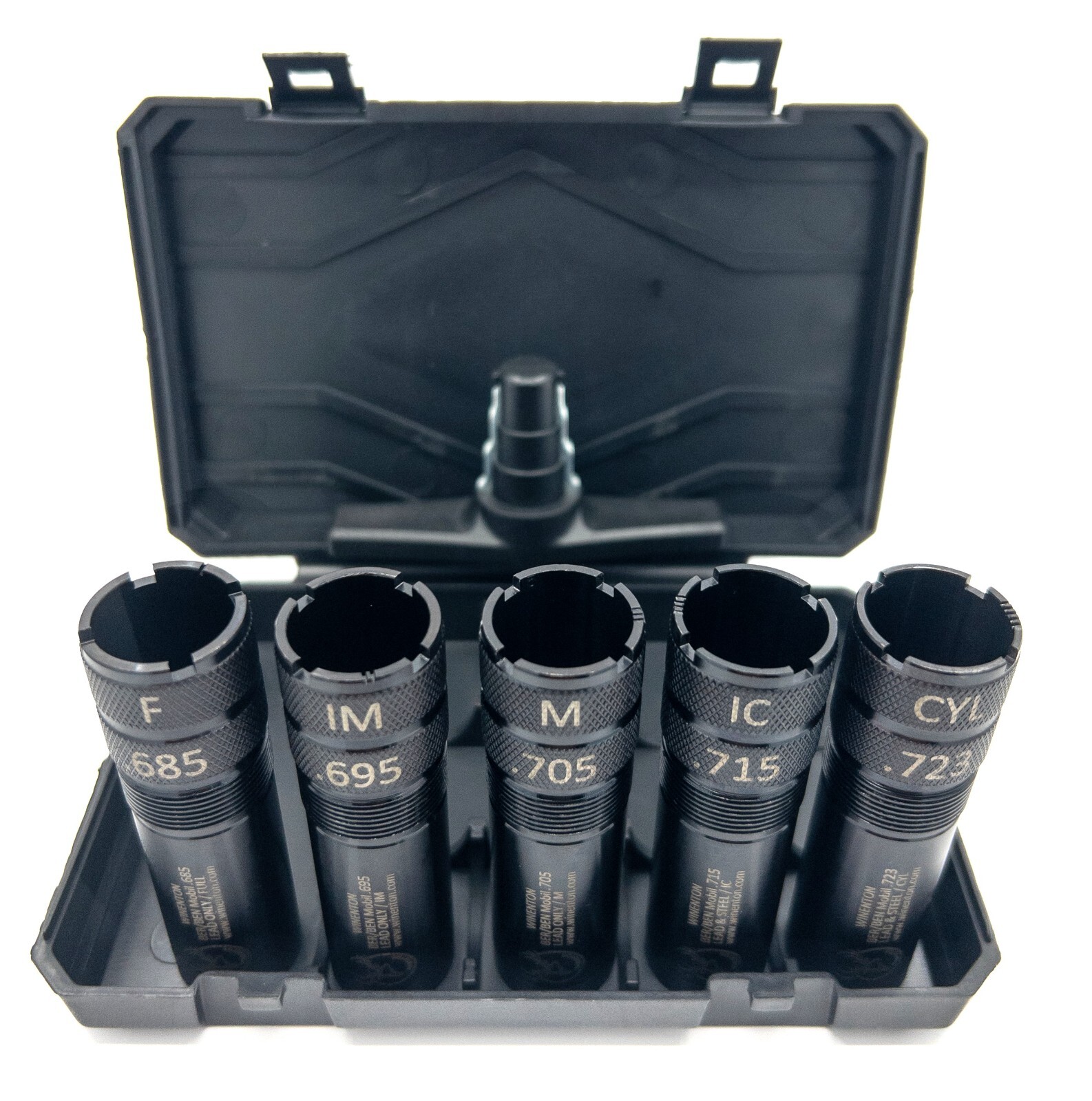 Beretta/Benelli Mobil Thread 12ga Extended Choke Tubes Set 5 pcs Black Winenton™