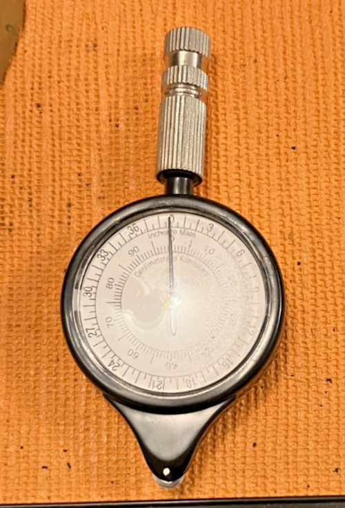 Vintage Map Measuring Wheel - Double Sided - Different Units Working 10cm (503a)