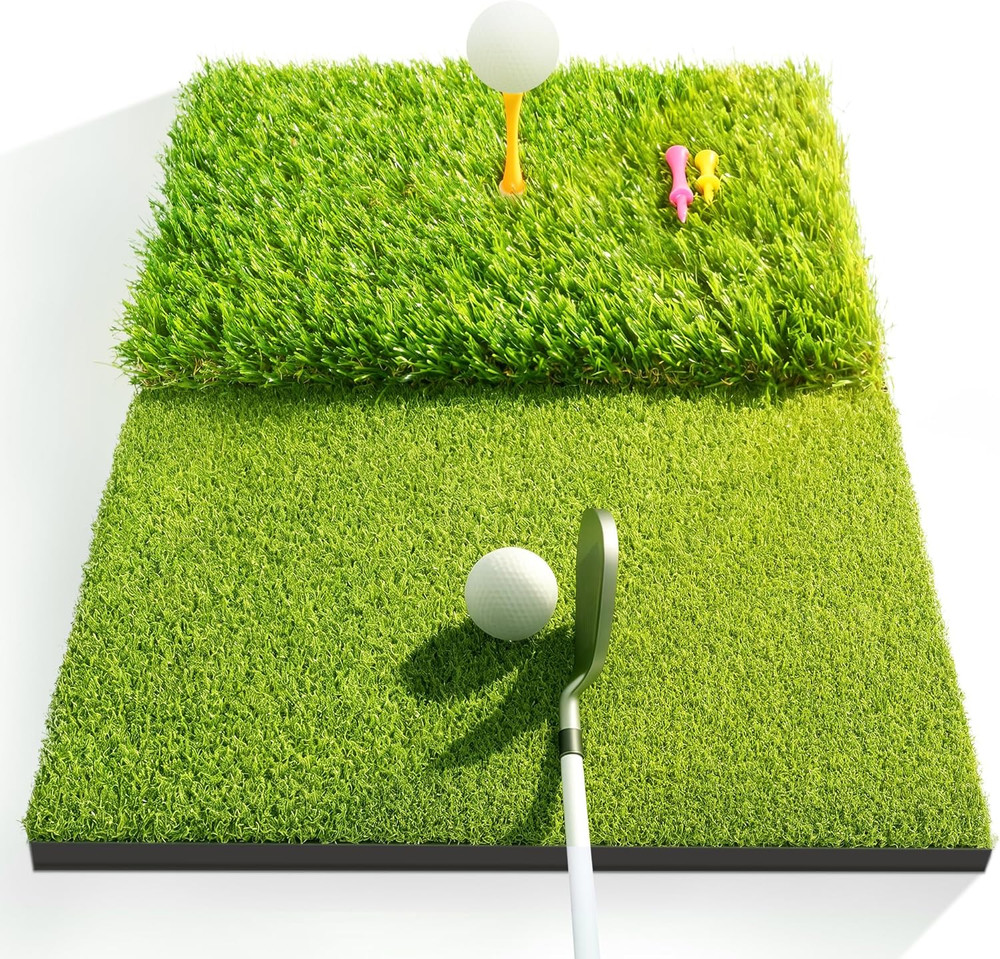 Golf Hitting Mat, Swing Path Feedback Golf Training Mat, 16"X12" Extra Replaceab
