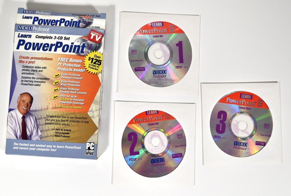 Video Professor Learn Excel, Learn PowerPoint plus PowerPoint Book