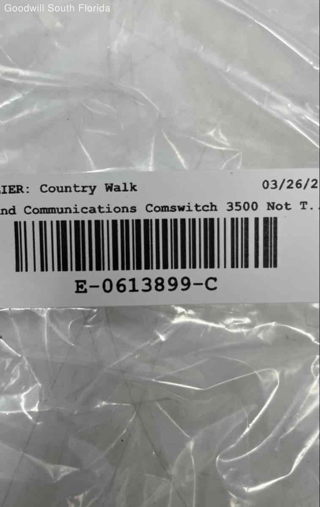 Command Communications Comswitch 3500 Gray Phone Line System Not Tested With Box