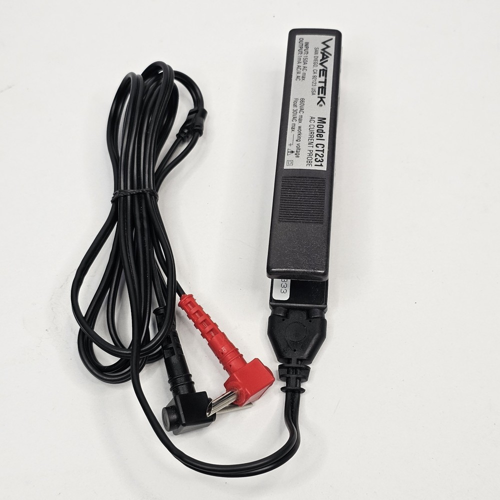 Wavetek CT231 AC Current Probe Clamp 150A In Soft Case