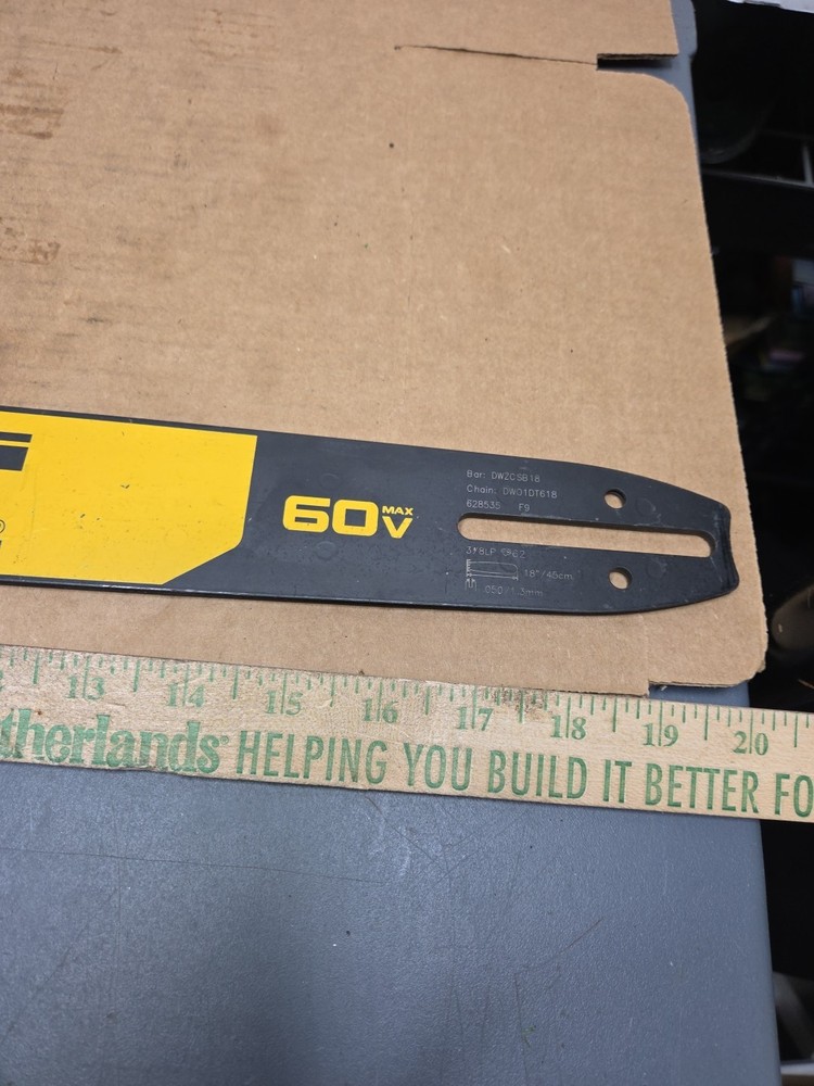 New DeWalt DWZCSB18 Chainsaw 18" Replacement Bar