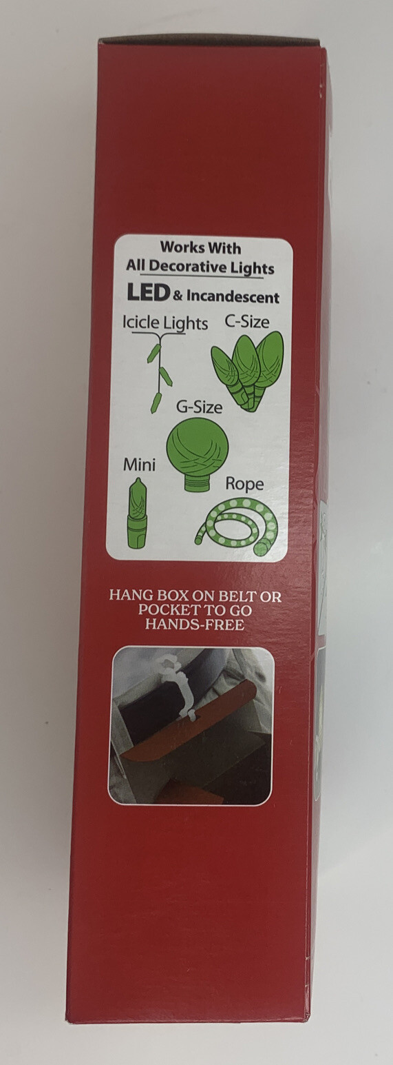 Holiday Time Light Clips All-Purpose Christmas Light Hooks 100 Clips Per Box New