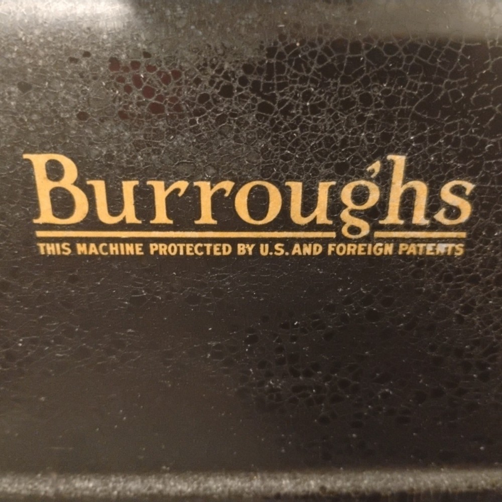 Vtg Burroughs Mechanical Adding Machine W/ Subtract Function. 9-1280608