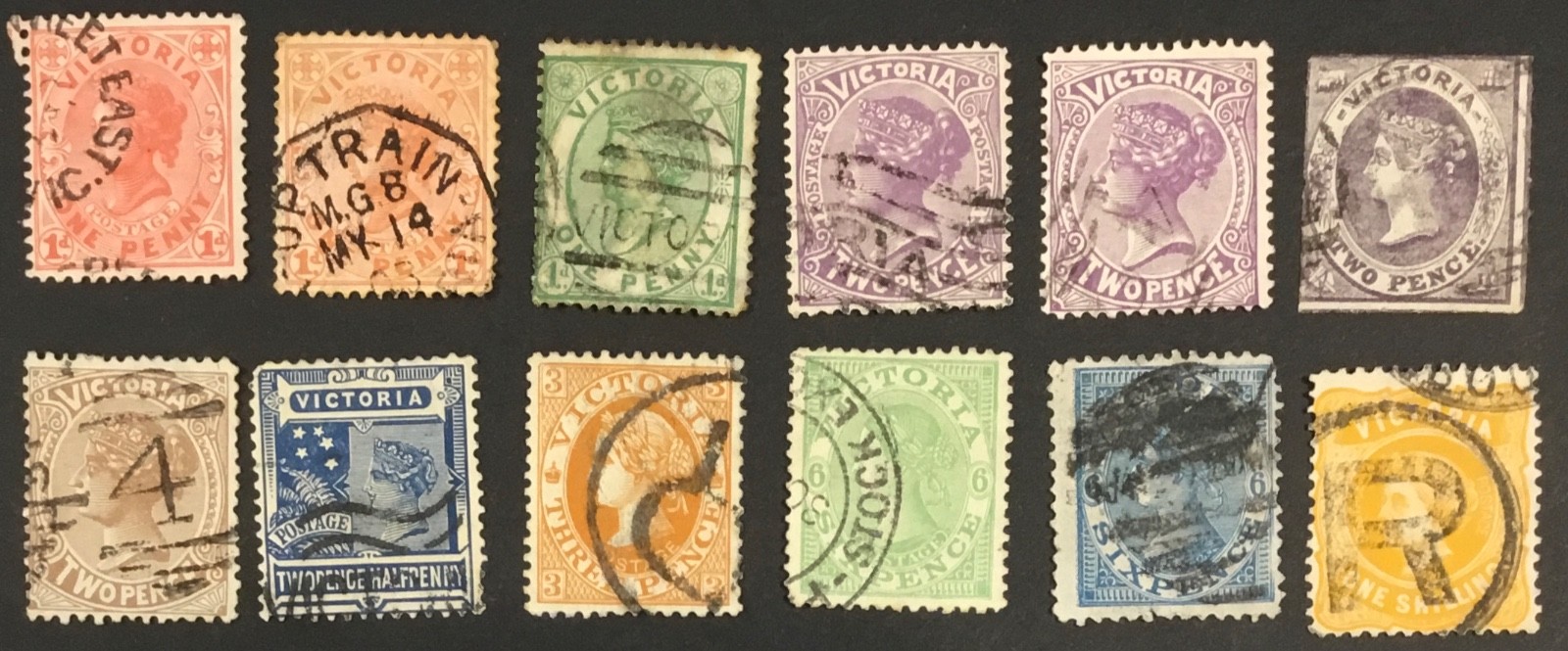 AUSTRALIA - VICTORIA: Small QUEEN VICTORIA POSTAGE Collection