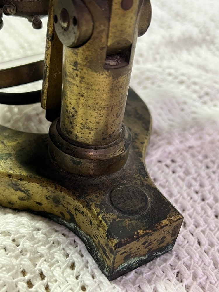 Antique Bausch & Lomb Early Microscope Solid Brass !!LOOK!!