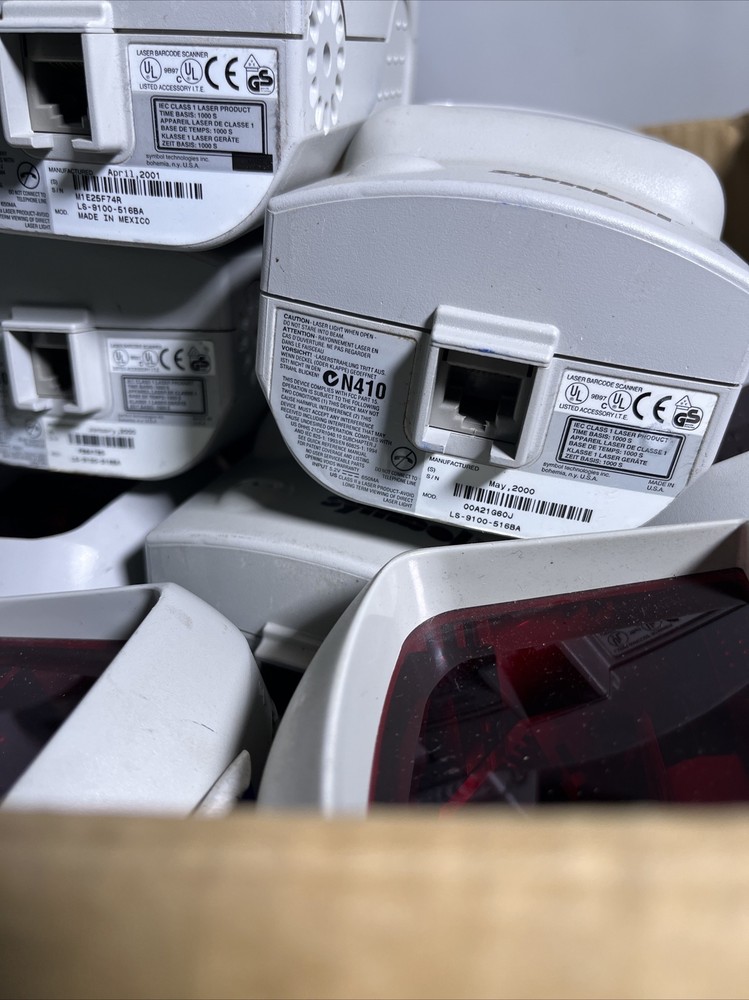 Lot 45x Symbol LS-9100 Omnidirectional Laser Barcode Scanner / Untested