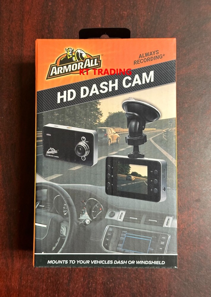 ARMOR ALL Dash Windshield 2.2" LCD HD CAM with Night Vision LED Motion Detection