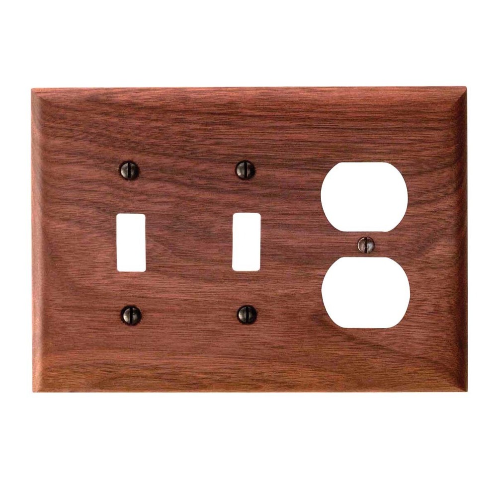 Switchplate Walnut 2 Toggle/Outlet | Renovator's Supply