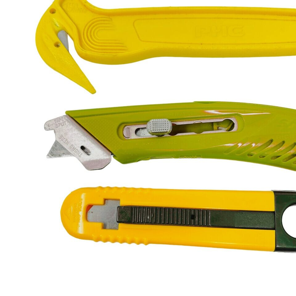 6 Pcs Pittsburgh, Sheffield and Assorted Folding Retractable Utility Knife