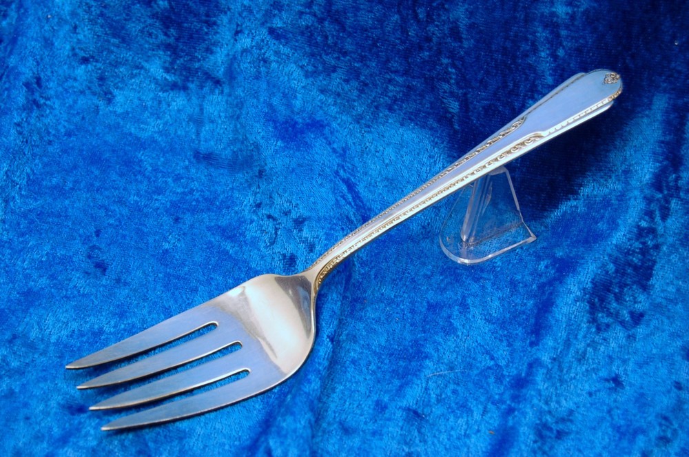 Crown O Silverplate Cold Meat Fork EPNS C Classic Flatware