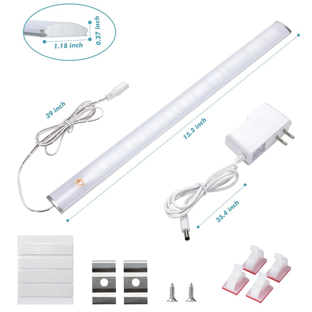 LED Under Cabinet Lighting with Touch Switch Dimmable Under Cabinet Lights Un...