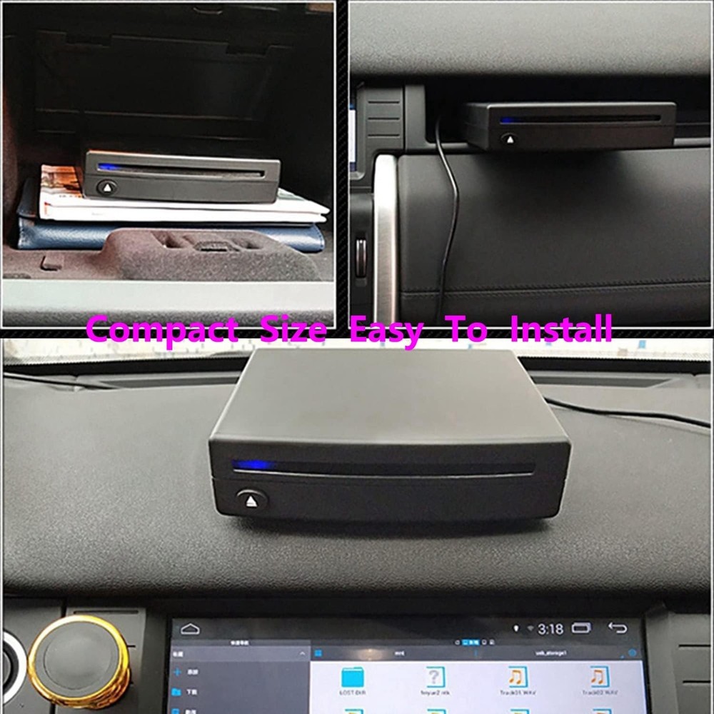 External USB Car CD Player Portable for Car Android Navigation and Radio
