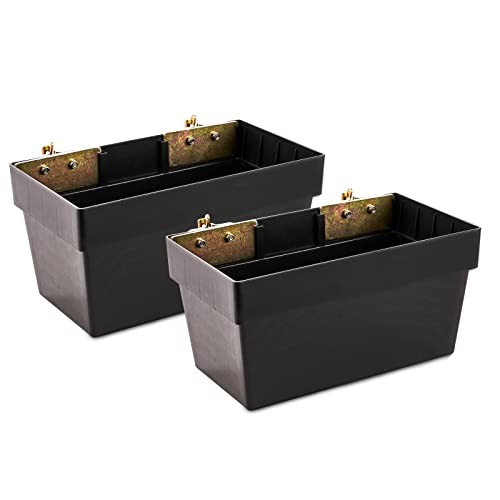 ENJ 2 Pack E-Track Basket Storage Bin, E Track Box for E-Track Systems, E