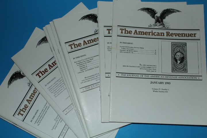 The American Revenuer Journal 1993 FULL Year BlueLakeStamps Outstanding content!