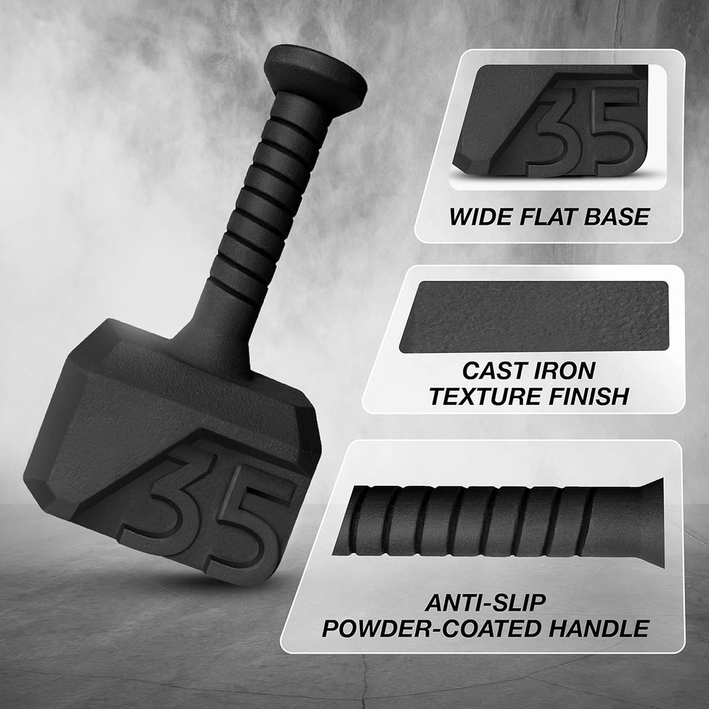 Kettlebell Special Shape, Upgraded &Multifunctional for Advanced Training, Solid