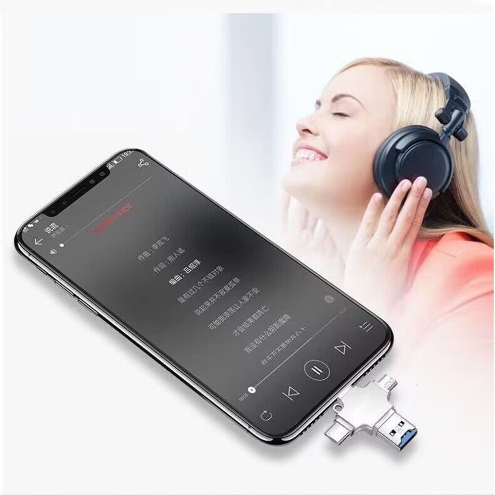 ⚡4IN1 USB 3.0 Flash Drive Micro TF Card Reader Adapter OTG Type-C iPhone Android