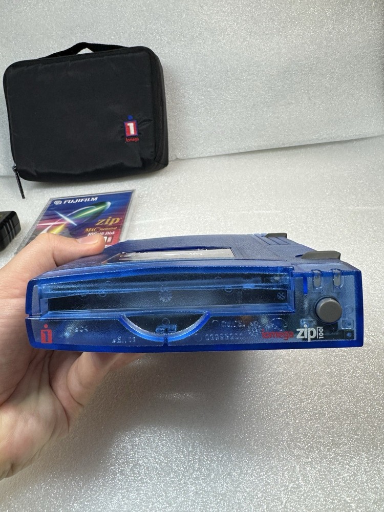 Iomega Zip 100 USB External Drive Bundle – Z100USB – Mac & PC - MINT!!!!!
