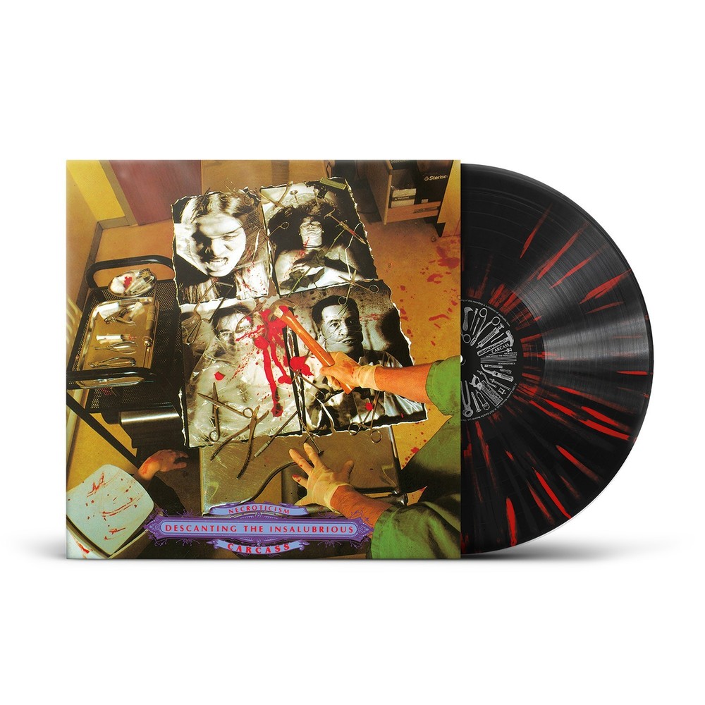 Carcass 'Necroticism' Black / Red Splatter Vinyl - NEW