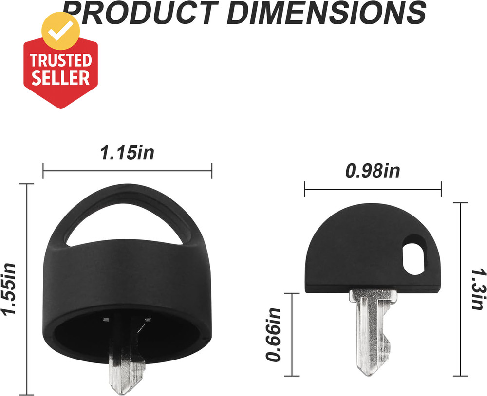 For Pride Mobility Scooter Replacement Key Set, Deluxe Easy Pull Key for Pride G