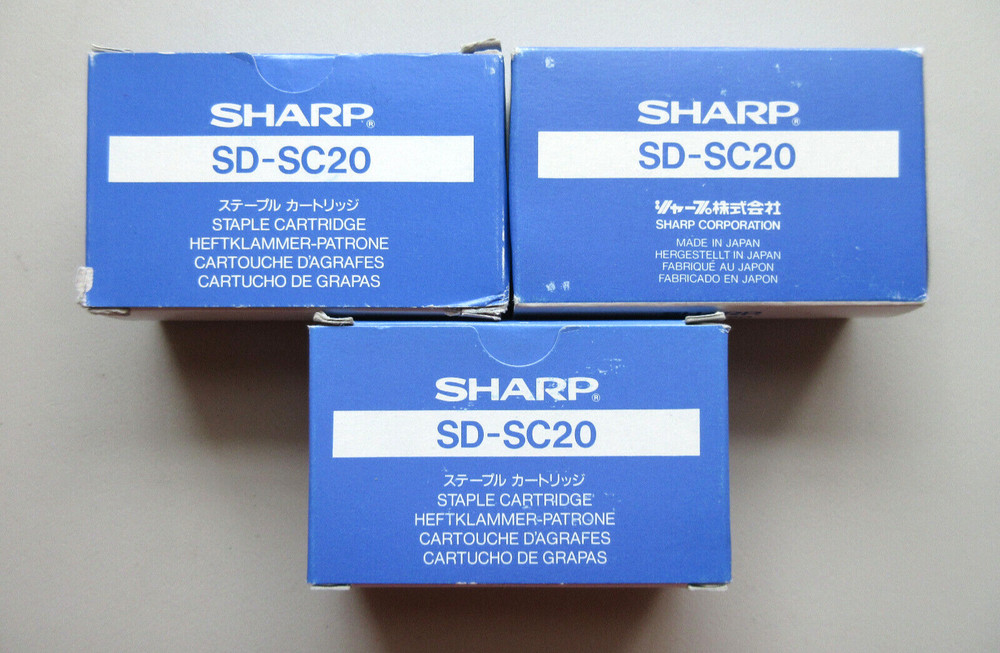 ⭐SHARP SD-SC20 STAPLE CARTRIDGES ( 3 LOT )