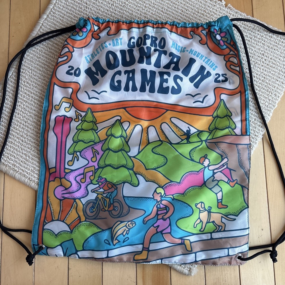 GoPro Mountain Games Pull String Bag Nylon Lightweight Vail Colorado