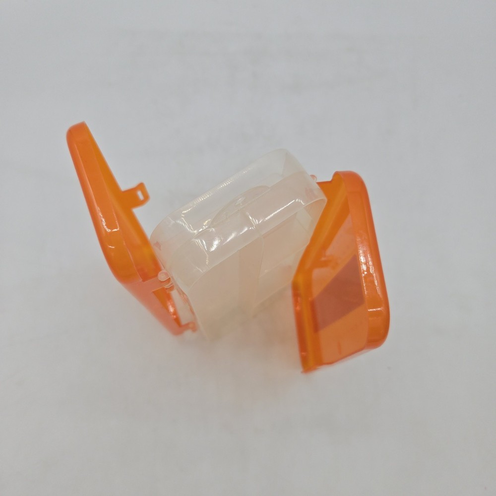 BAZIC Plastic Pencil Case 8" Double Deck Utility Storage Box, Organizer Orange