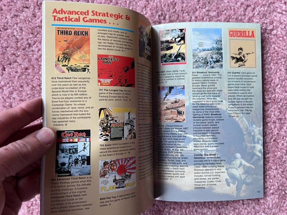 1994 Avalon Hill full color product catalog