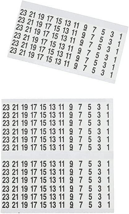 Wire Marker Numbers Book Panel Labels Adhesive Label Cable Markers Sheet Tags