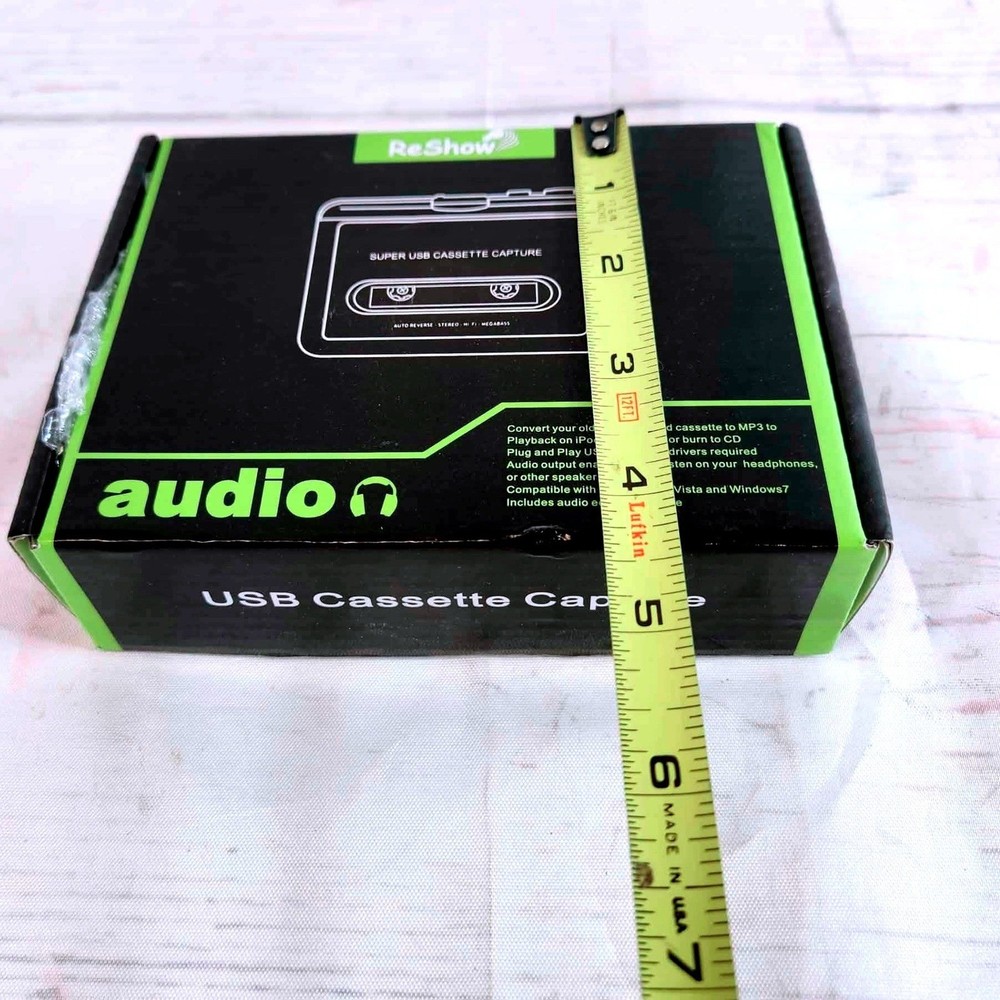 ReShow USB Cassette Capture Converter MP3 Player Audio Recorder for PC