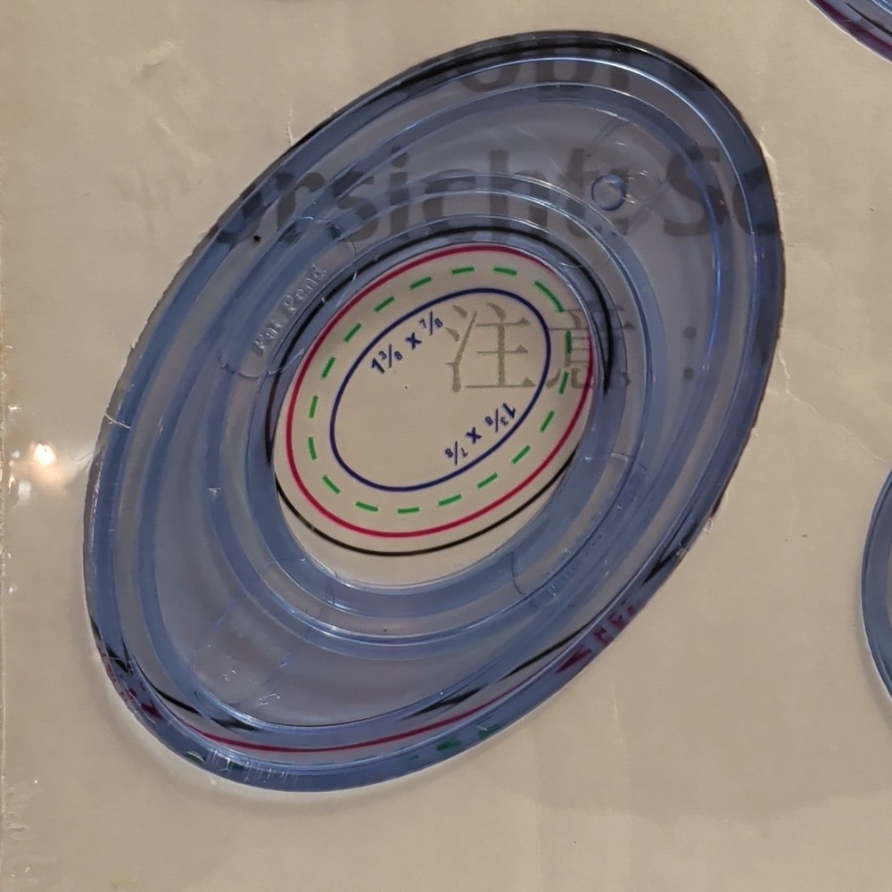 Creative Memories Custom Cutting System 4 Oval Patterns A33 Template Set SEALED