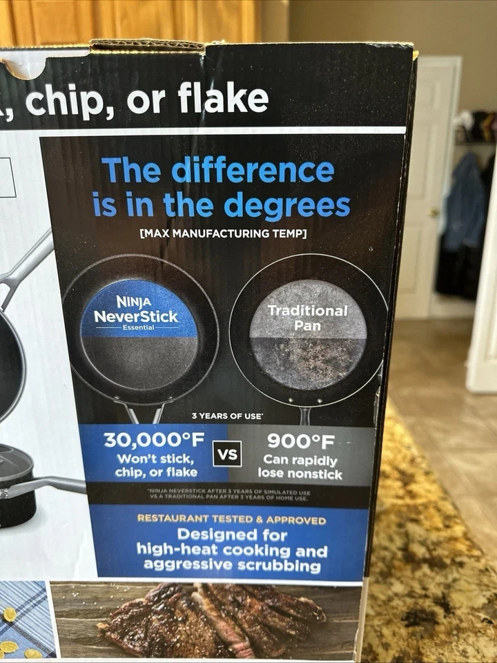 NEW Ninja C10355 Foodi NeverStick 5.5 Quart Stock Pot With Glass Lid, MINT