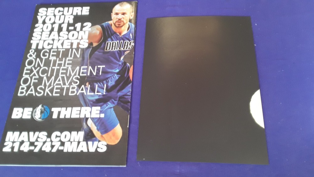 DALLAS MAVERICKS PROGRAM 2011 + JUMBO CHAMPIONS MAGNET 2011 DIRK NOWITZKI