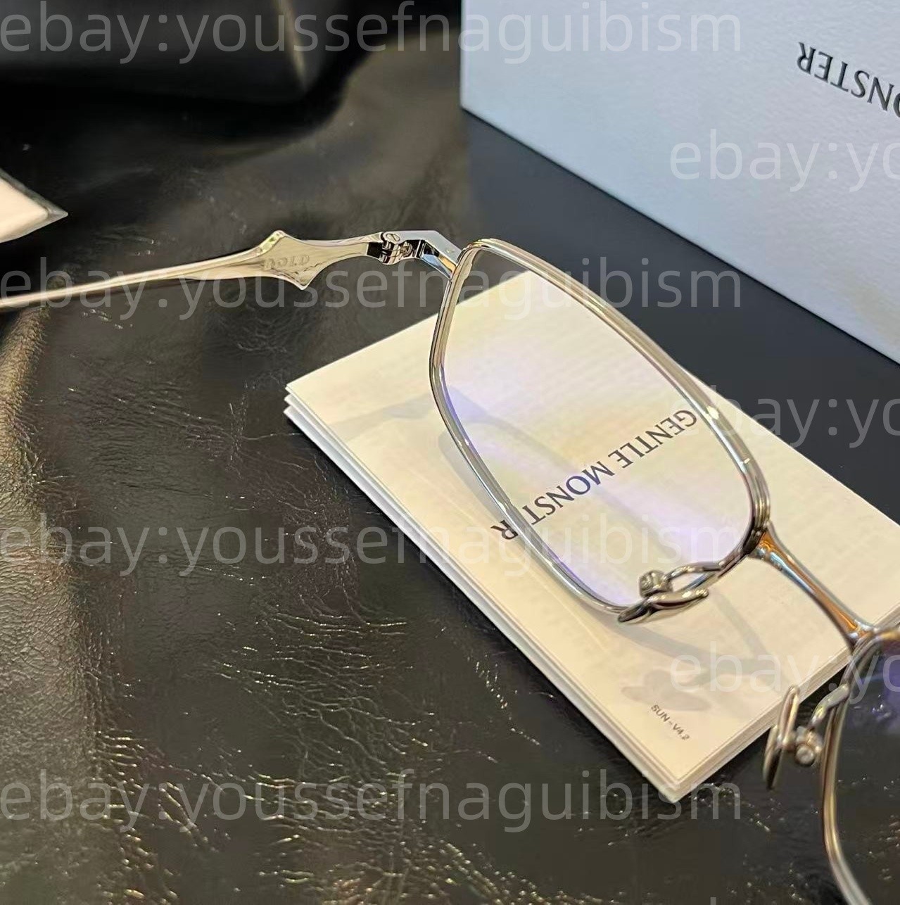 2025 GentleMonster Sunglasses BOLD - Saga 02 Silver Frame Clear Lenses